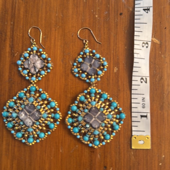 Miguel Ases turquoise chandelier - Picture 2 of 2